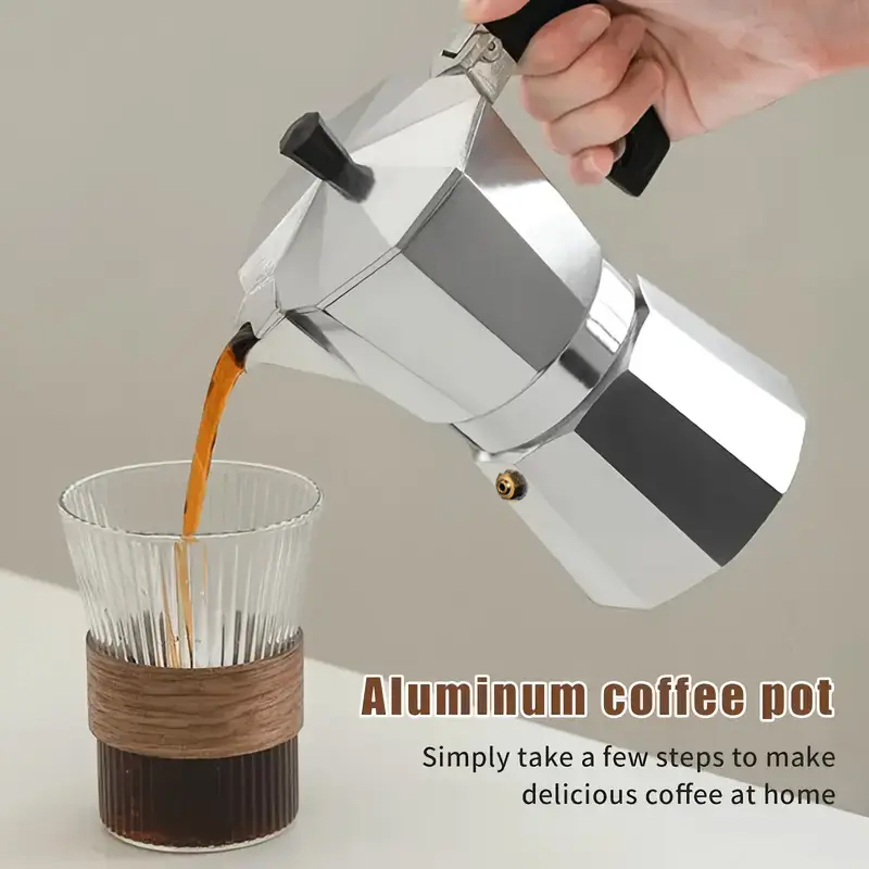 Coffee Tea Chocolate - Cafetière Moka Classique en Aluminium 50-300ML