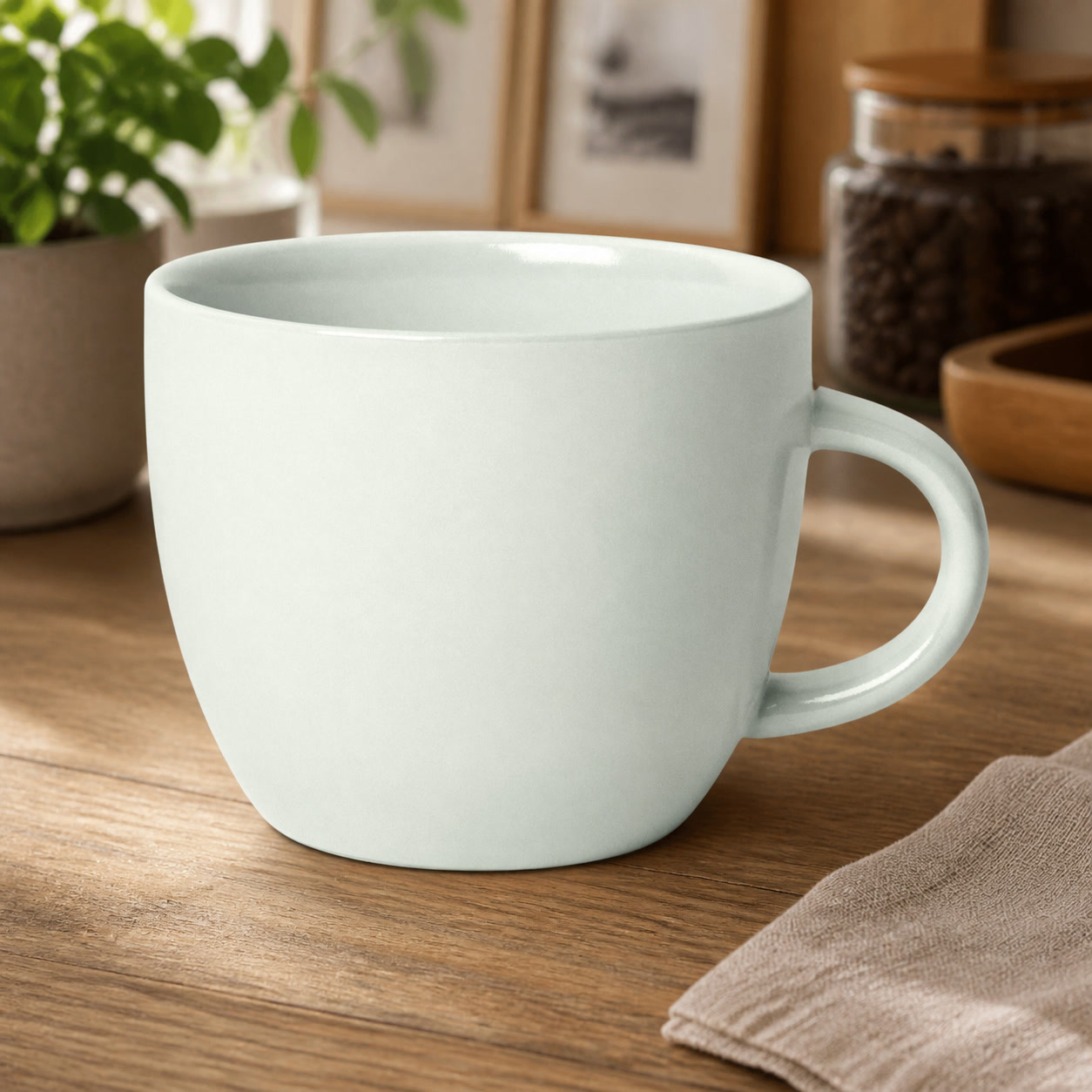 Coffee Tea Green - Tasse Avesta en grès vert clair