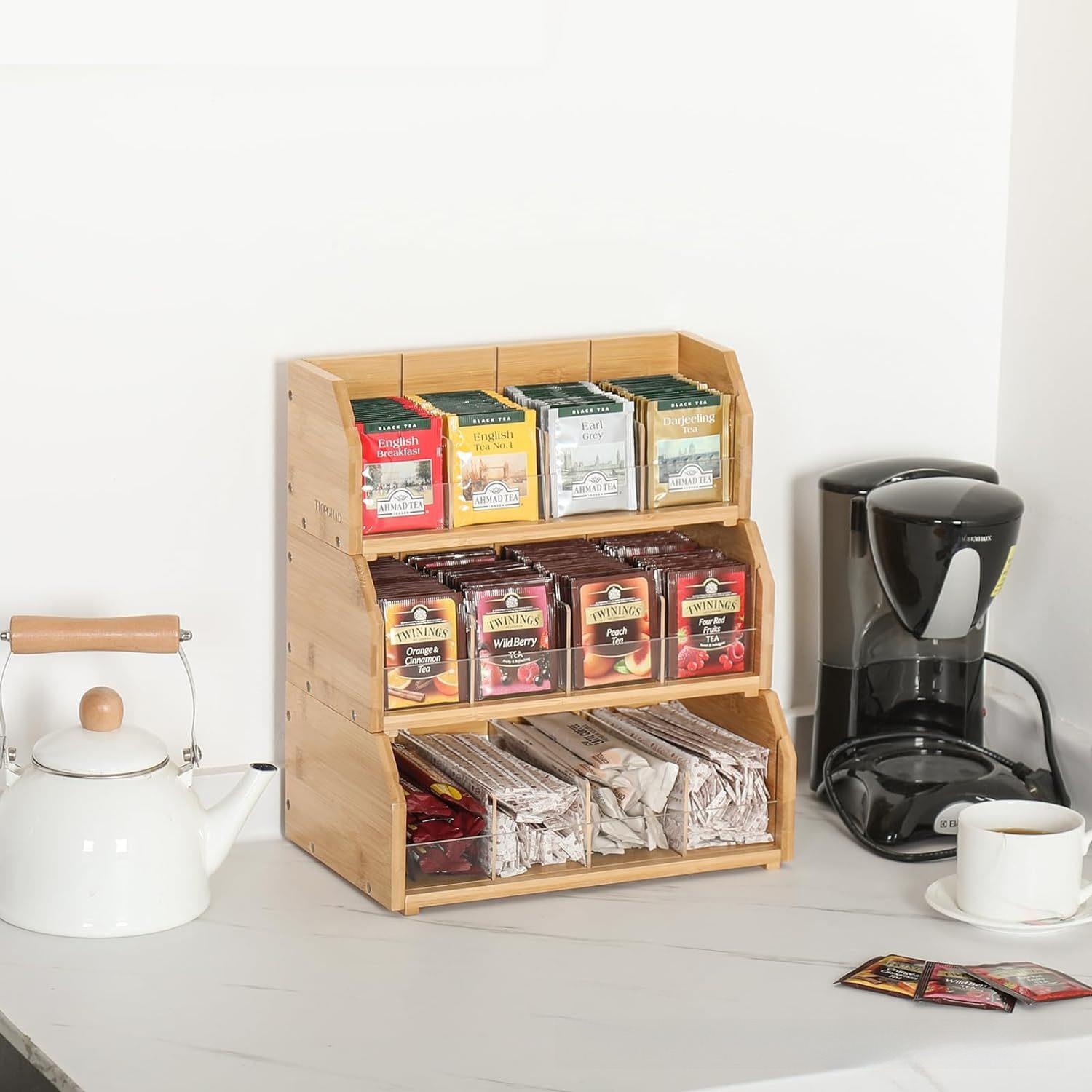Coffee Tea Box - Boîte de rangement pour sachets de
