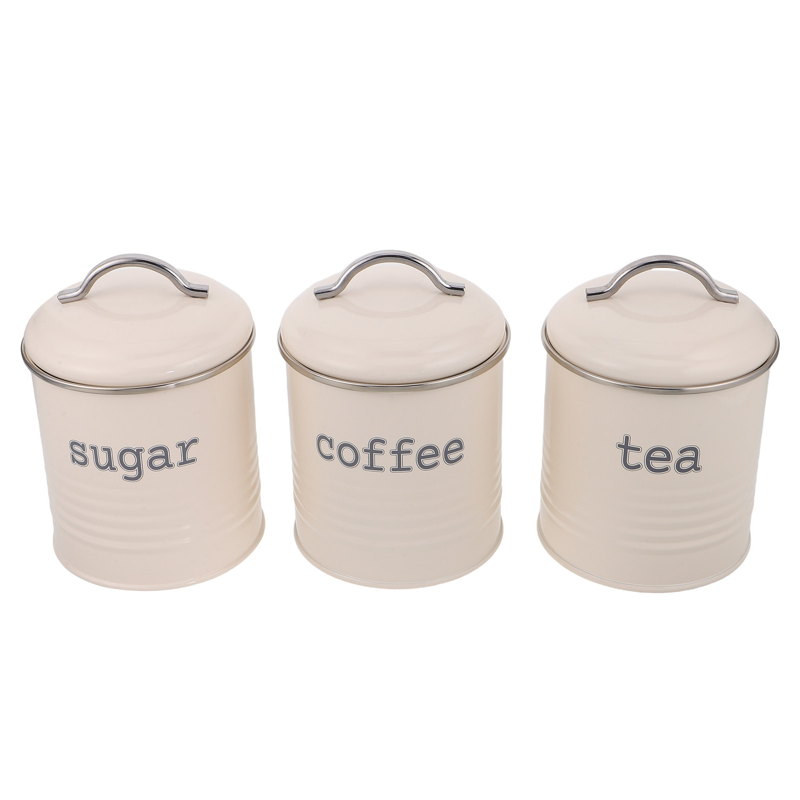 Coffee Tea Jar Set - Lot de 3 boîtes hermétiques pour