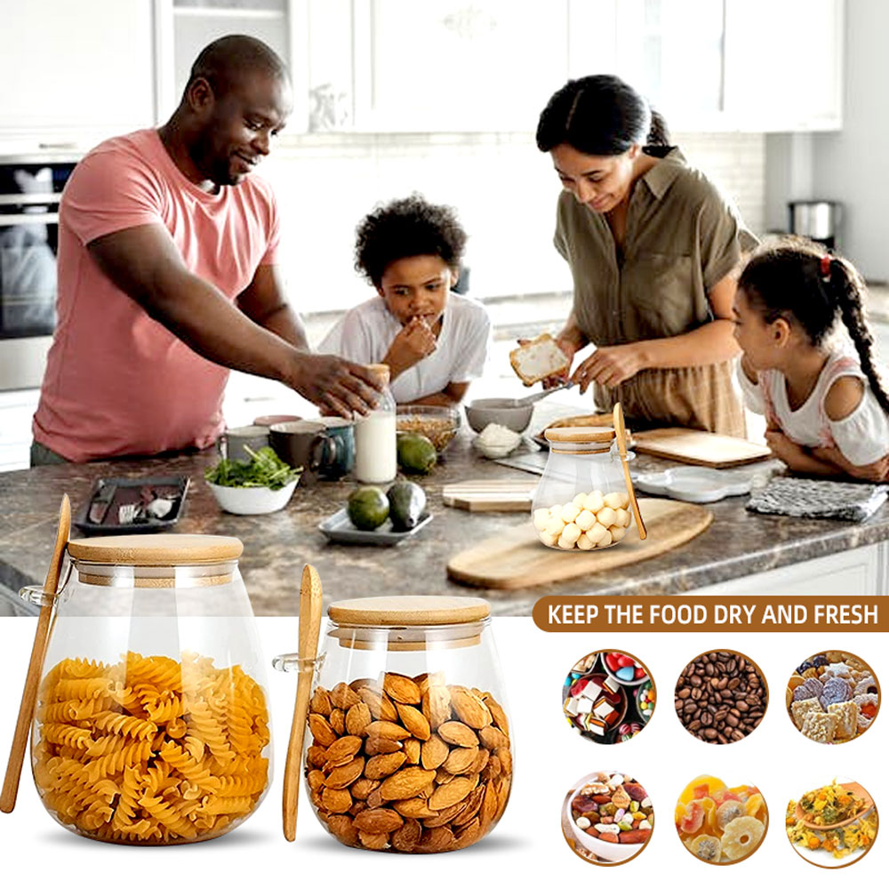Pot en verre scellé de 34oz av - Coffee Tea Jar Set avis et prix