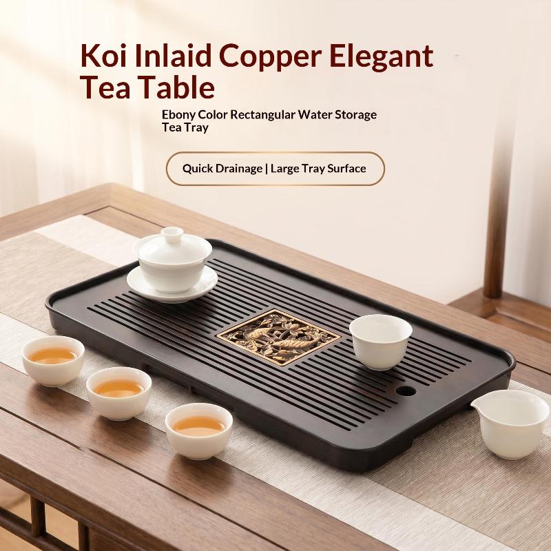 Plateau à thé en bois double c - Bamboo Tea Tray avis et prix