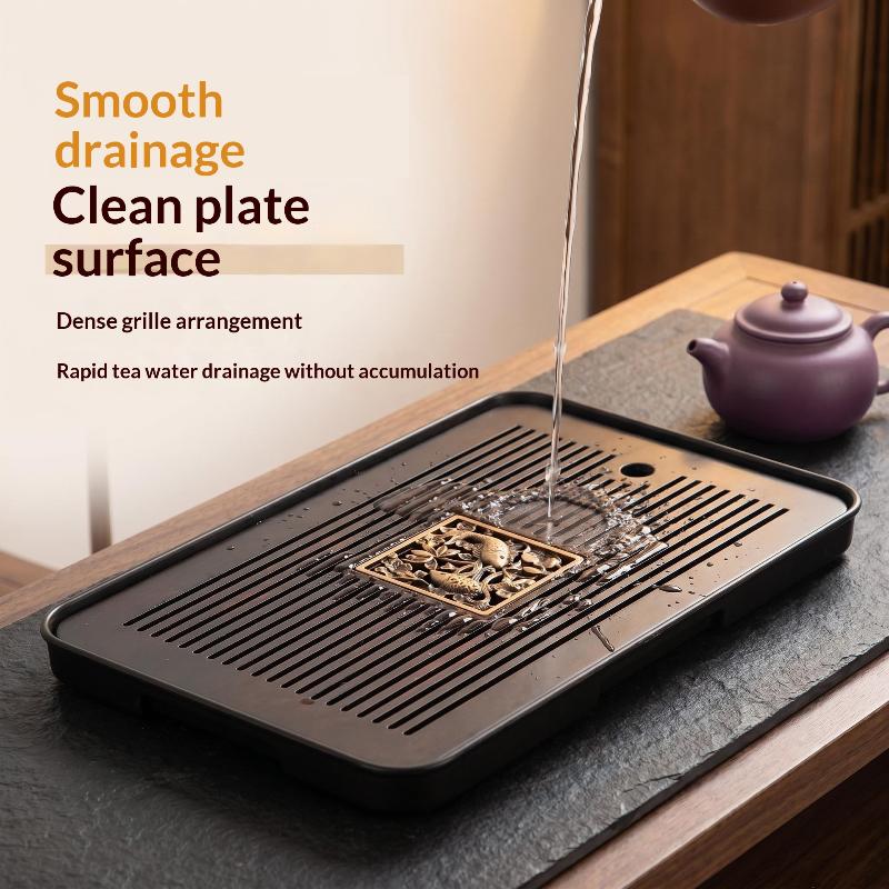 Plateau à thé en bois double c - Bamboo Tea Tray avis et prix