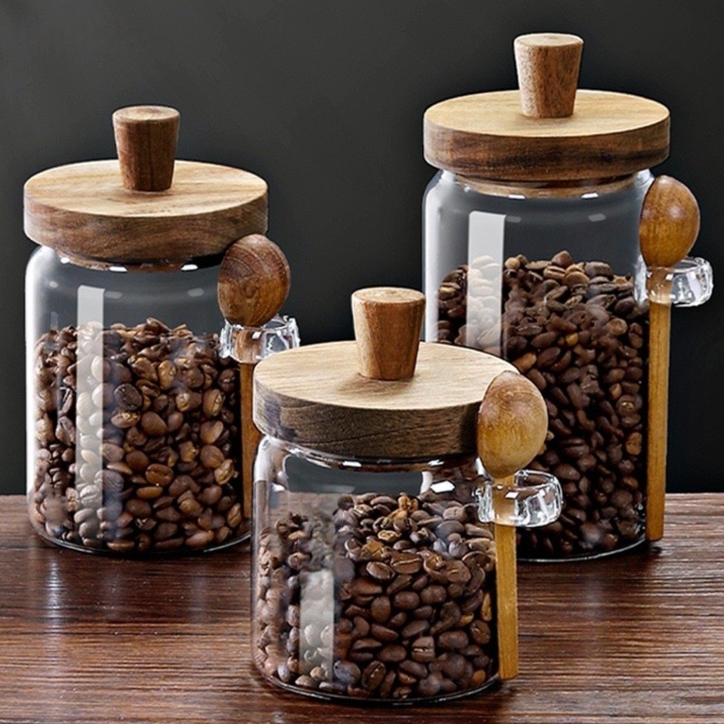Ensemble de 3 pots en verre AB - Coffee Tea Jar Set avis et prix