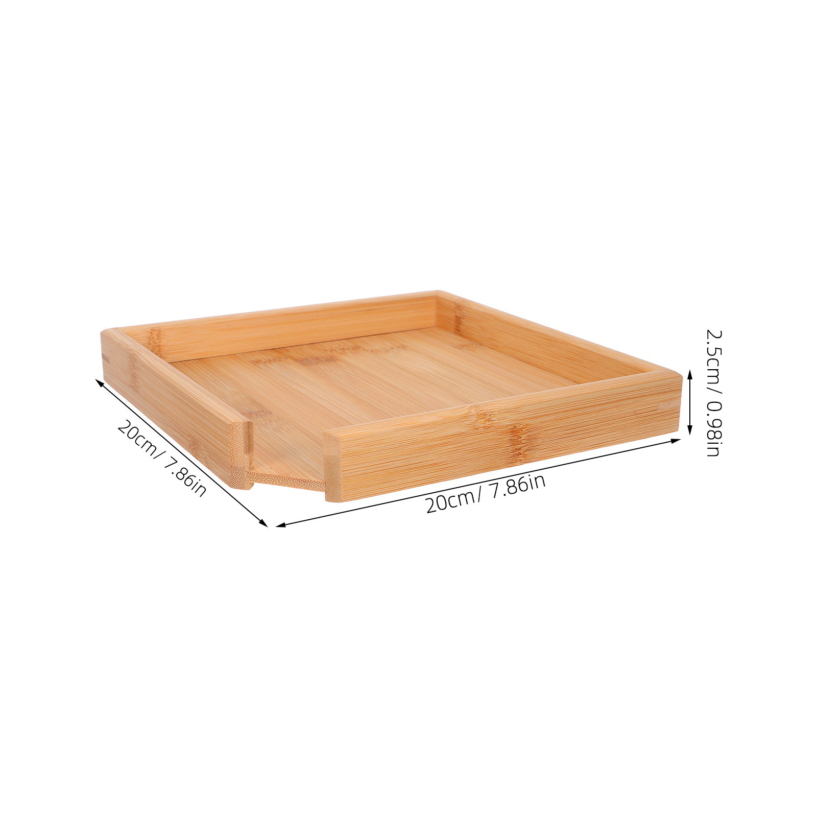 Plateau à thé carré en bambou  - Bamboo Tea Tray avis et prix