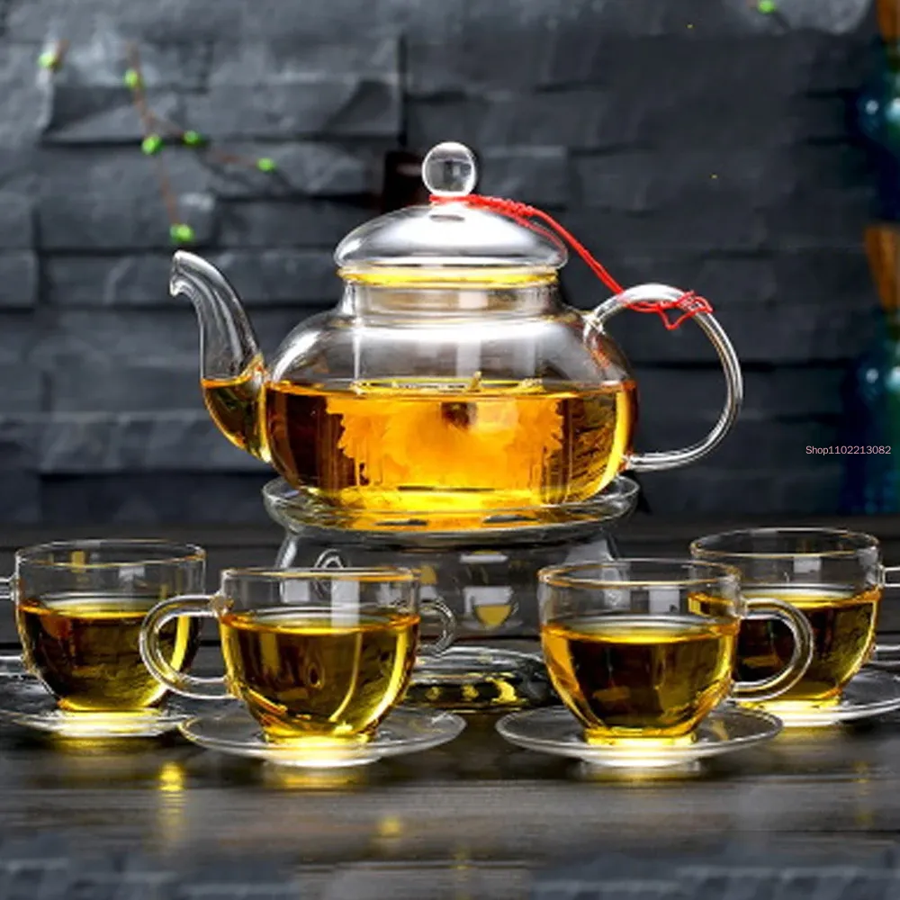 Service à thé en verre élégant - Bamboo Tea Tray avis et prix