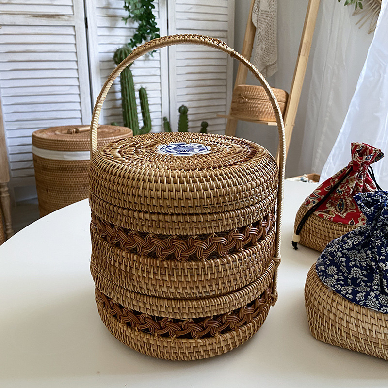 Panier de rangement double cou - Vietnam Coffee Tea avis et prix
