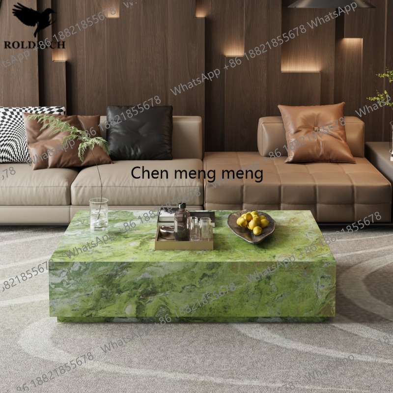 Table basse de salon en marbre - Coffee Tea Green avis et prix