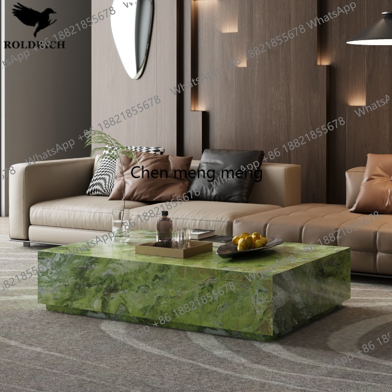 Table basse de salon en marbre - Coffee Tea Green avis et prix