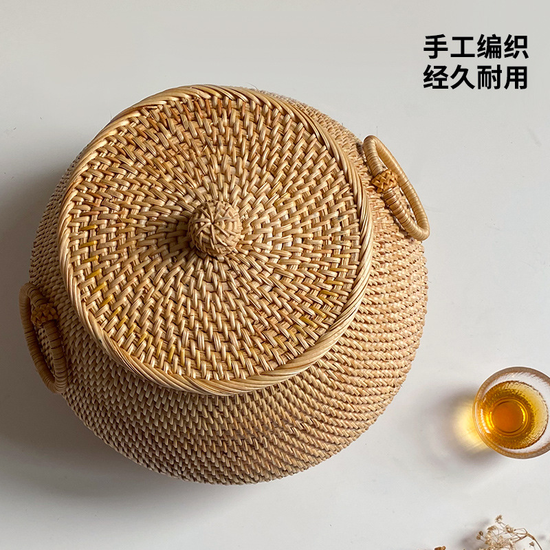 Table basse ronde en rotin tre - Vietnam Coffee Tea avis et prix
