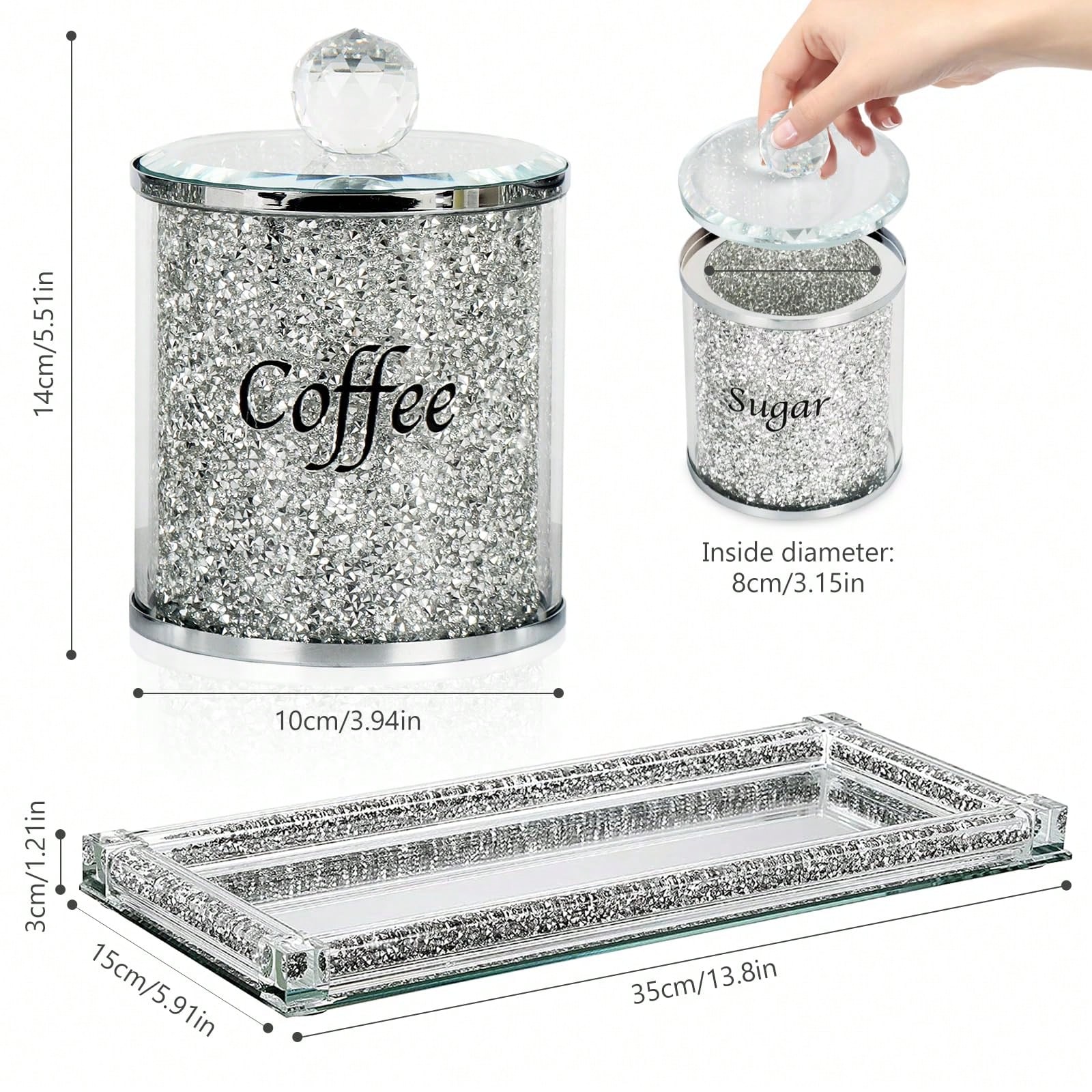 Ensemble de pots à café, sucre - Coffee Tea Jar Set avis et prix