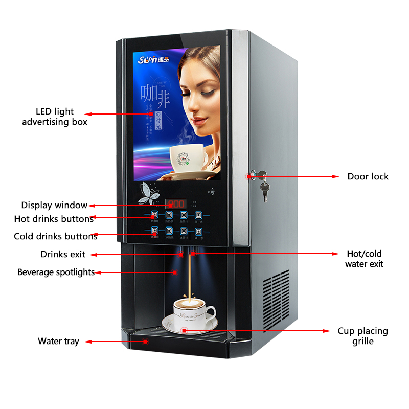 Machine à café instantanée 30S - Coffee Tea Vending Machine avis et prix