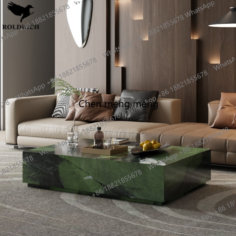 Table basse de salon en marbre - Coffee Tea Green avis et prix