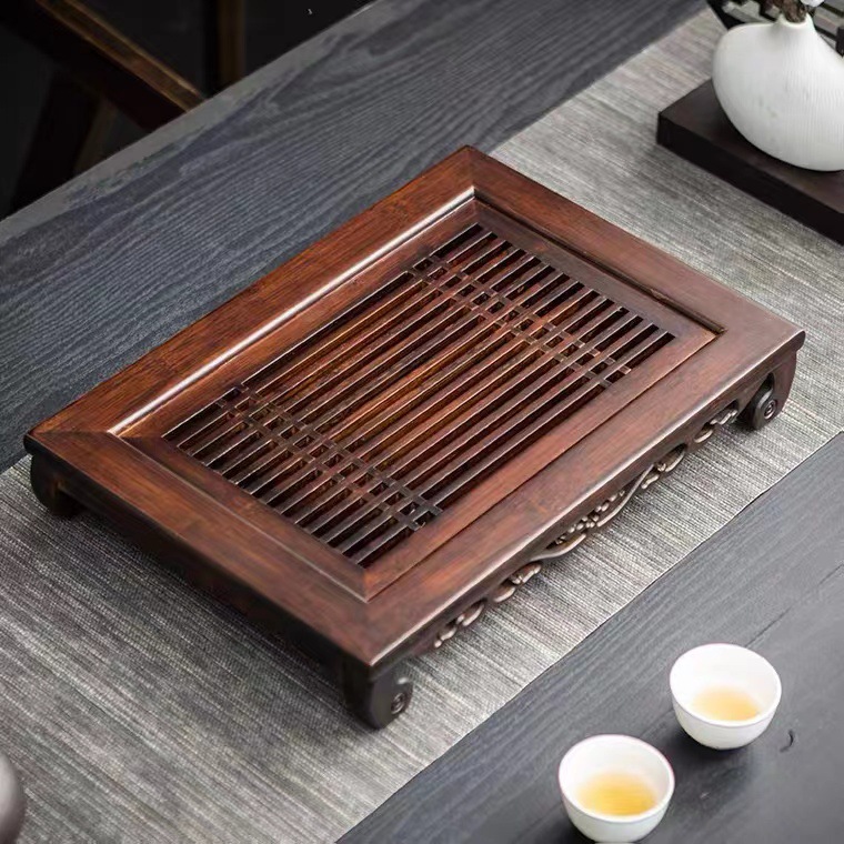 Service à thé en bois avec pla - Bamboo Tea Tray avis et prix