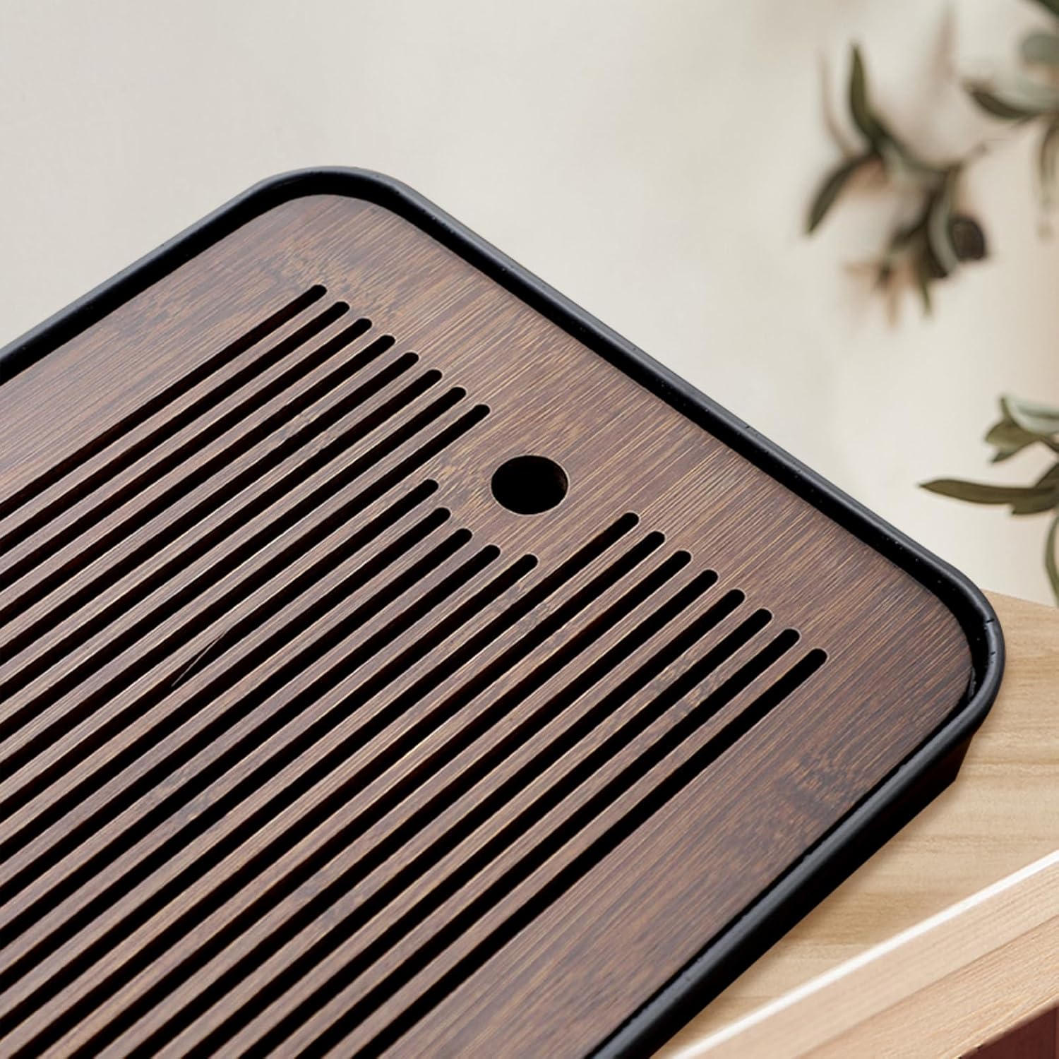 Plateau à thé en bambou nature - Bamboo Tea Tray avis et prix