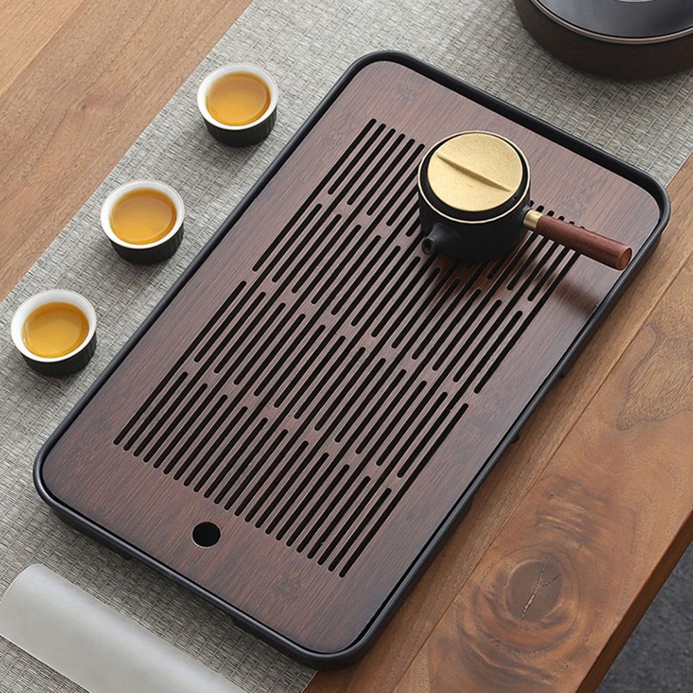 Plateau à thé en bambou double - Bamboo Tea Tray avis et prix