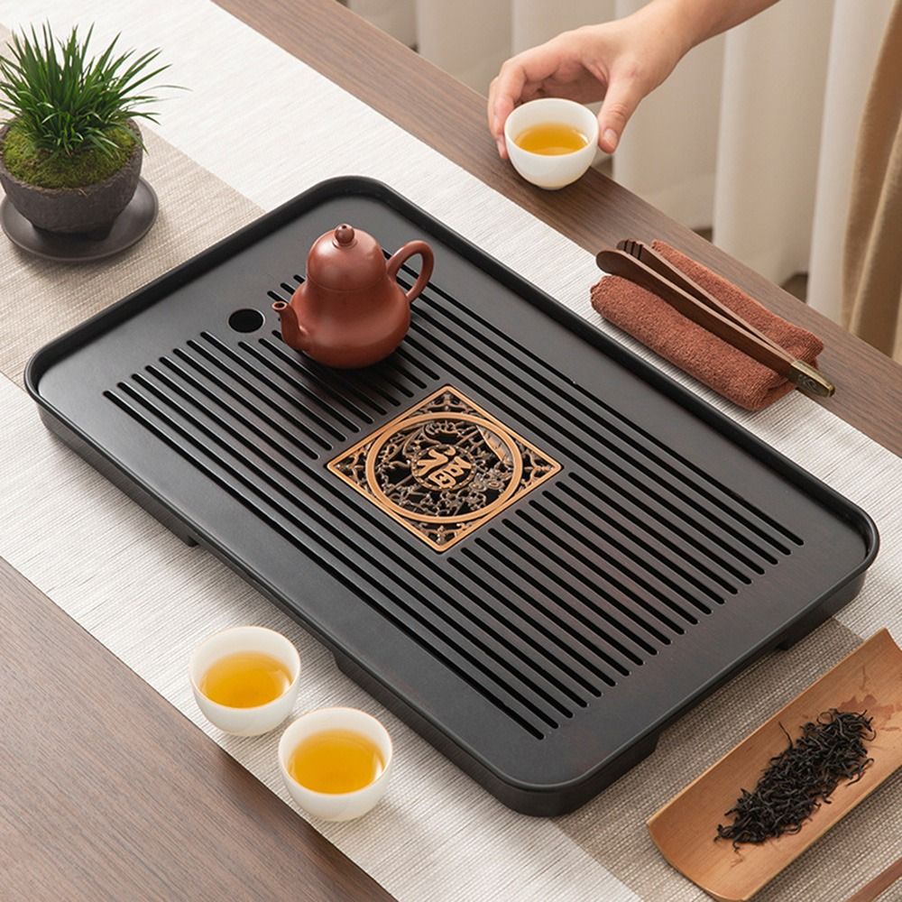 Plateau à thé en bambou double - Bamboo Tea Tray avis et prix