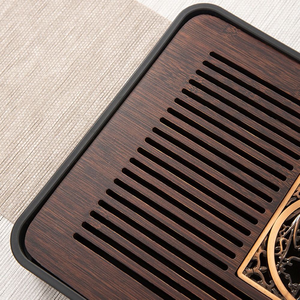 Plateau à thé en bambou double - Bamboo Tea Tray avis et prix
