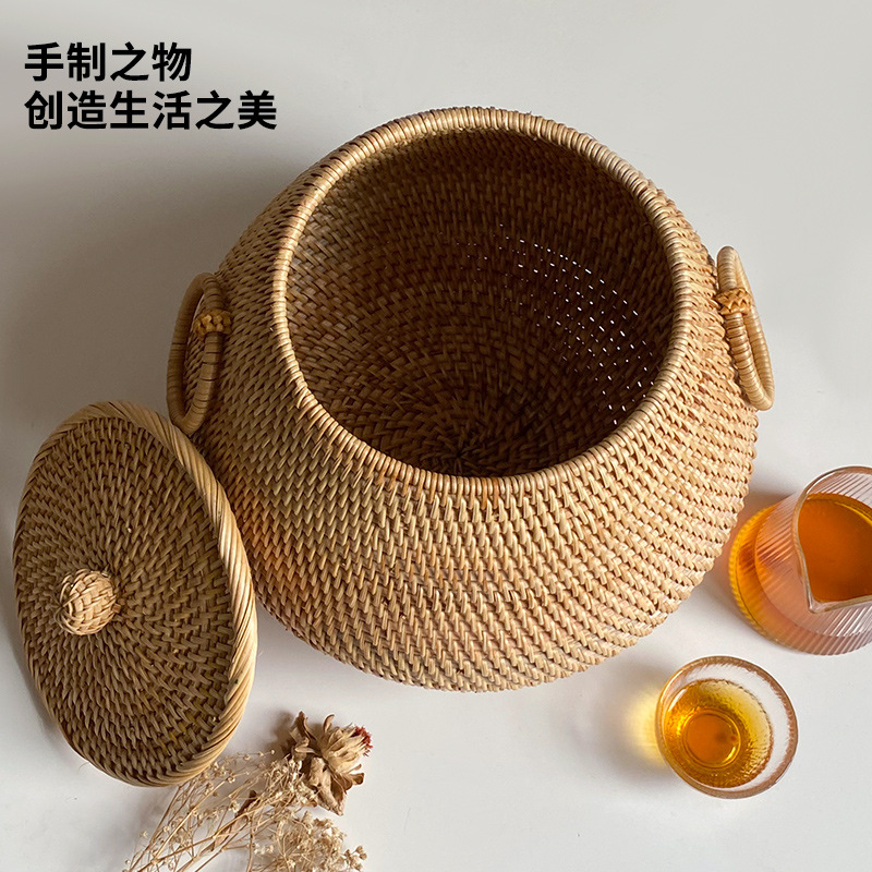 Table basse ronde en rotin tre - Vietnam Coffee Tea avis et prix